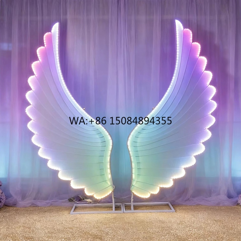 Lighting Decoration Ideas - Świecące Skrzydła Anioła, Kolorowe Skrzydła LED,